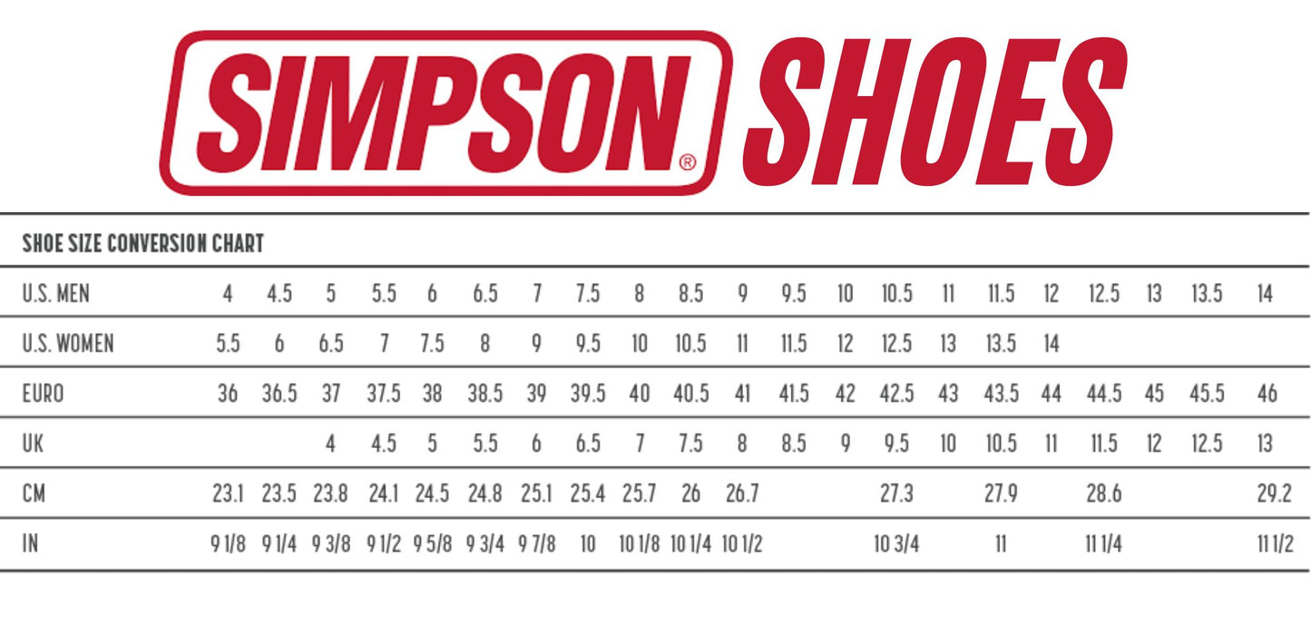 SIMPSON Racing Midtop Shoes