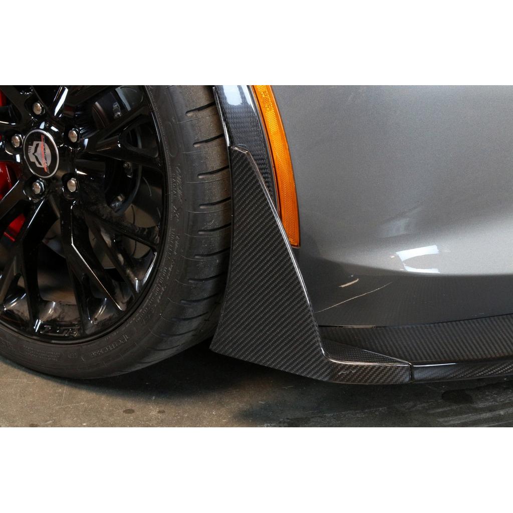 APR Chevrolet Corvette C7 Front Bumper Canards and Spats 2014 - 2019