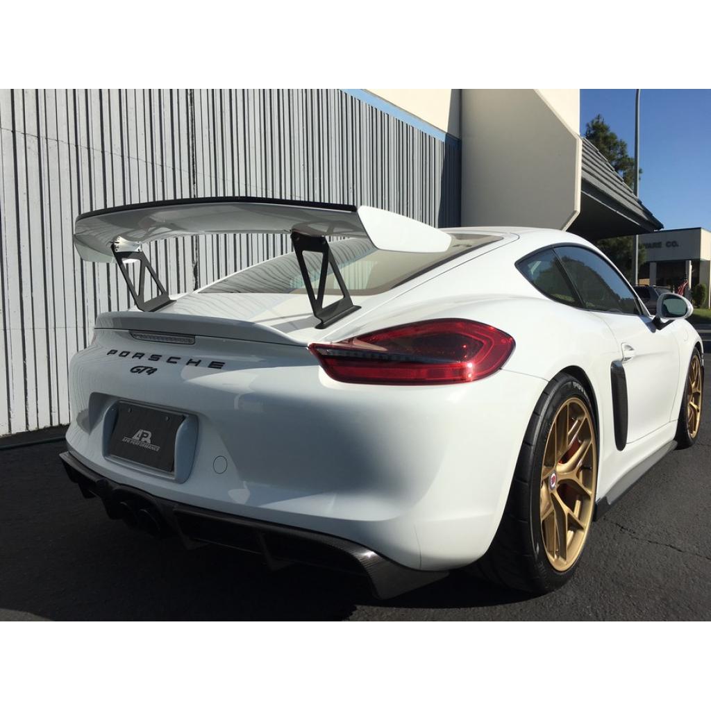 APR Porsche 981 Cayman GT4 Factory Wing Extension Kit (2015-2016)