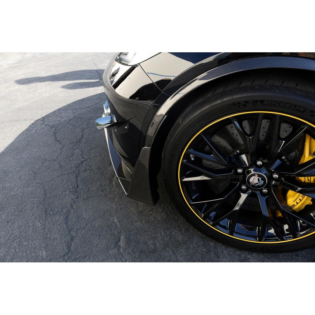 APR Chevrolet Corvette C7 Front Bumper Canards and Spats 2014 - 2019