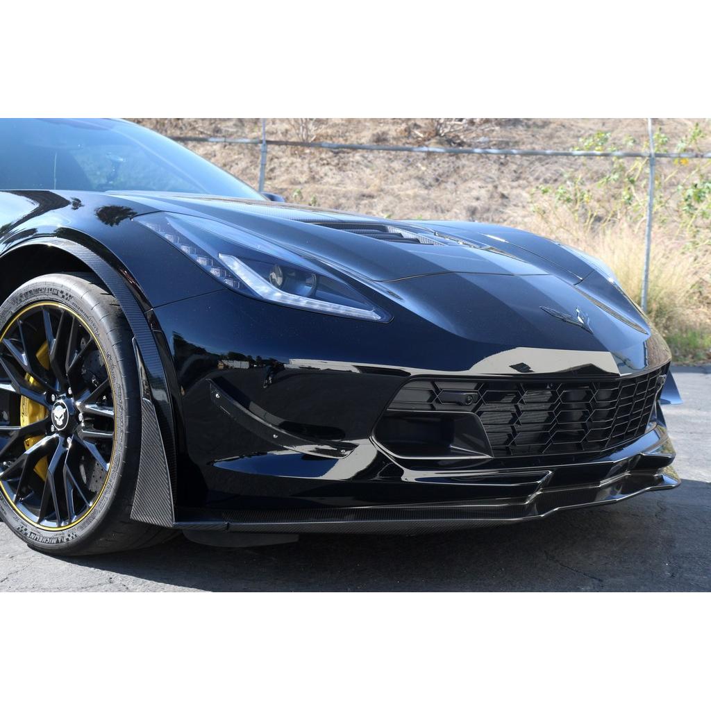 APR Chevrolet Corvette C7 Front Bumper Canards and Spats 2014 - 2019