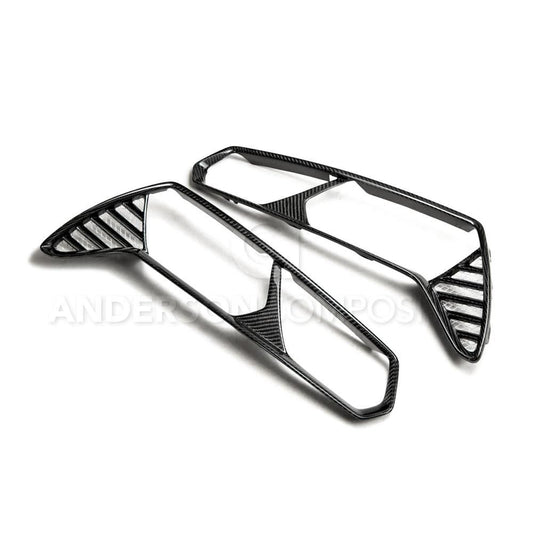 LG C7 Corvette Carbon Fiber Taillight Bezels (Pair)