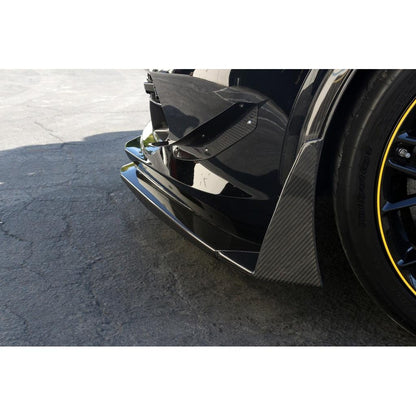 APR Chevrolet Corvette C7 Front Bumper Canards and Spats 2014 - 2019