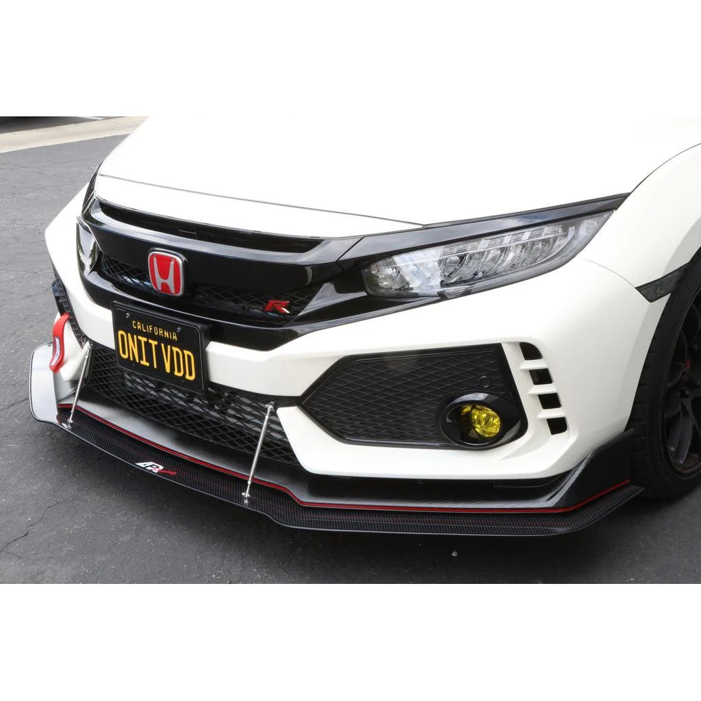 APR Honda FK8 Civic Type R Front Wind Splitter with OEM Lip (2017-2021)