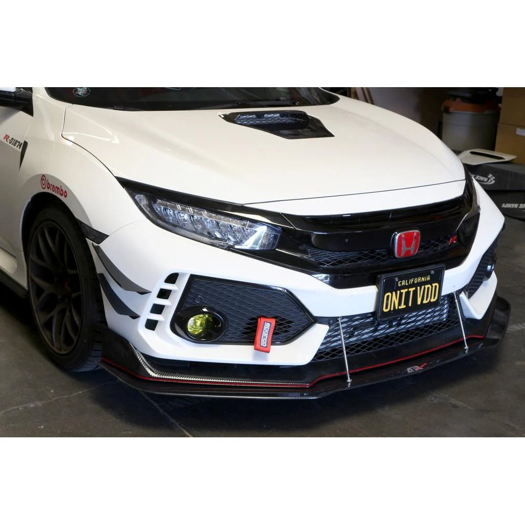 APR Honda FK8 Civic Type R Front Bumper Canards 2017 - 2021